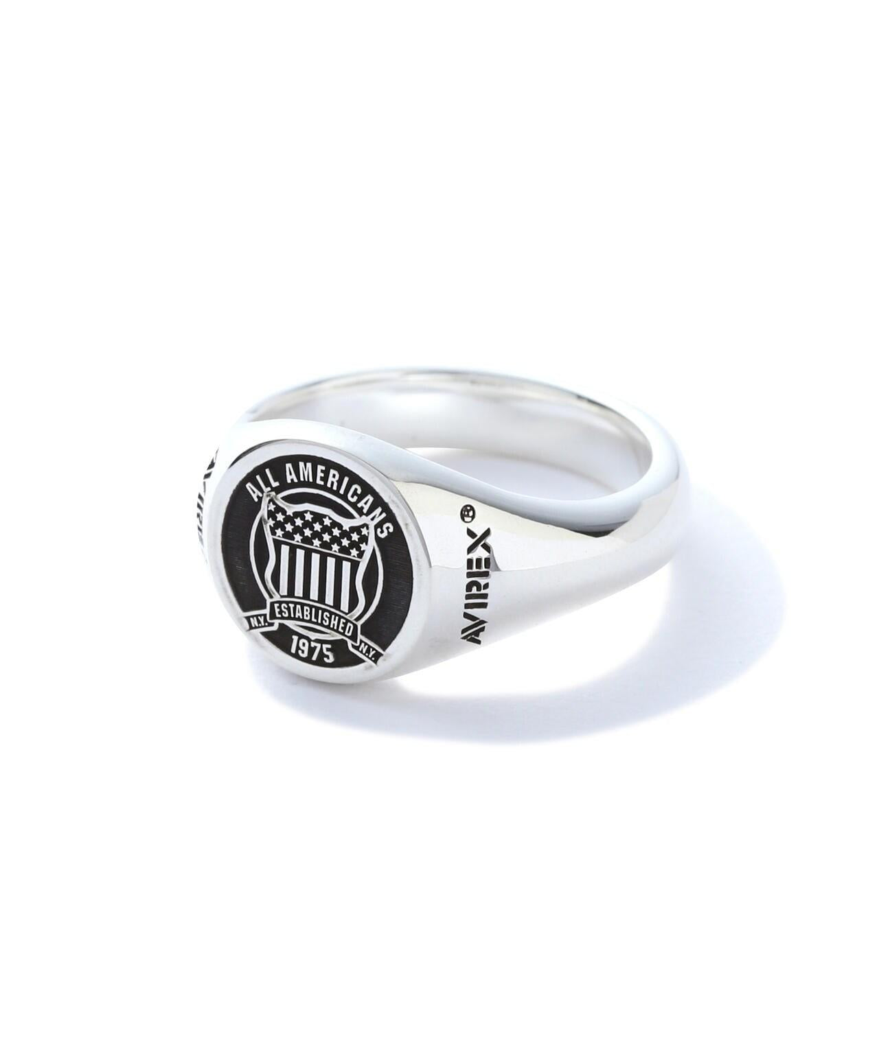 《AVIREXby J.H.M CO.，LTD. 》"VARSITY" SIGNATURE RING / "校園風" 簽名戒指 / "バーシティ"