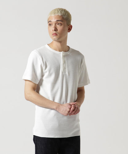 《DAILY/デイリー》 THERMAL HENRY NECK T-SHIRT