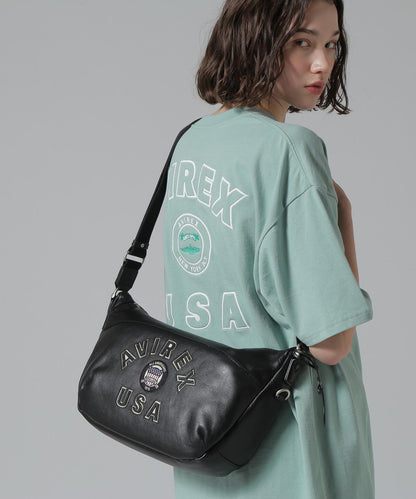 VARSITY LEATHER 皮質hobo包 AVX5650
