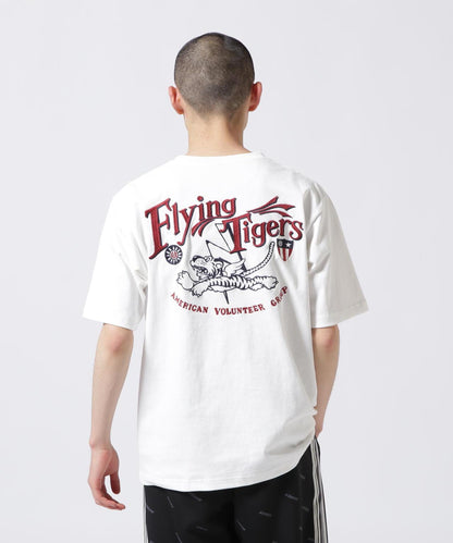 刺繡 FLYING TIGERS 圖案 T恤 《&DEPOT限定》