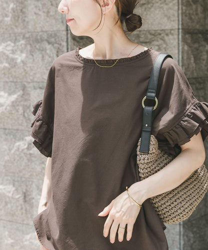 雙層荷葉邊襯衫