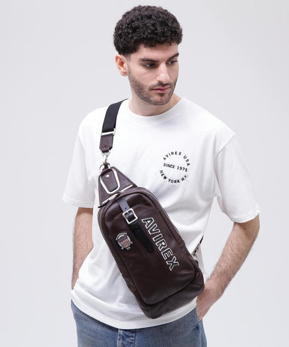 VARSITY LEATHER ONE SHOULDER BAG 單肩包 AVX5629