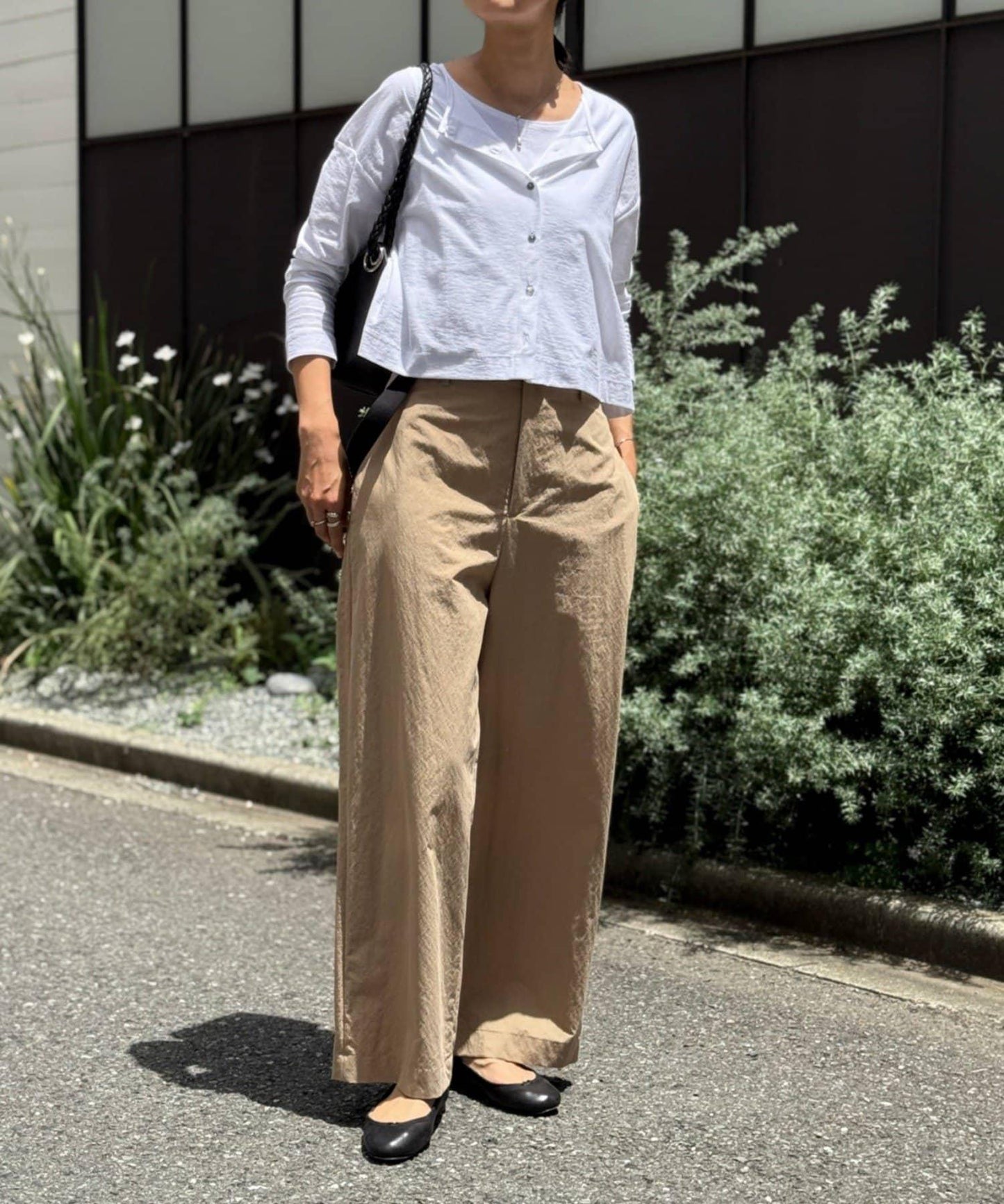 條紋短款開衫