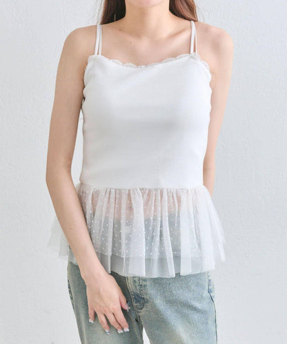 光滑蕾絲背心
