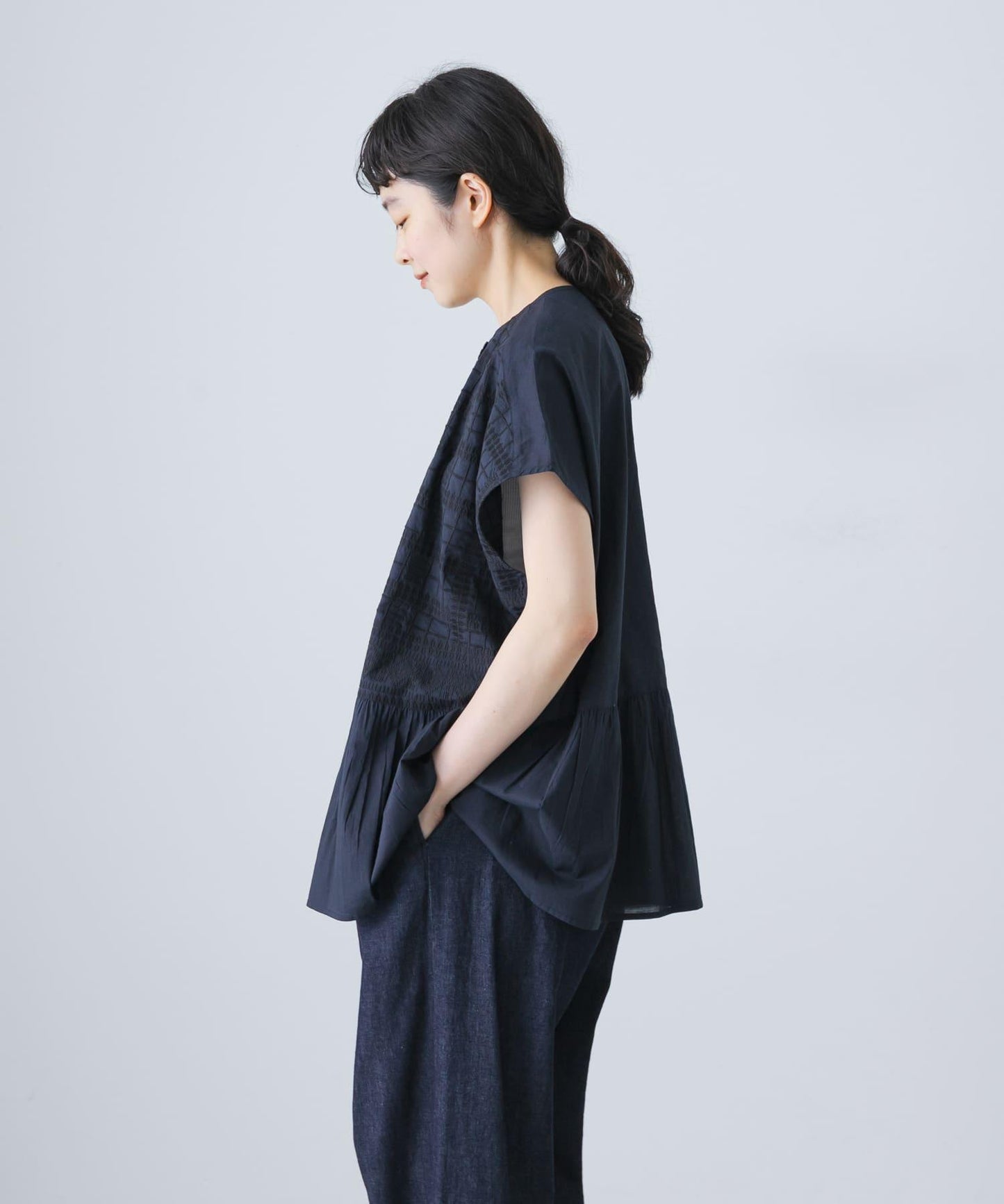 前刺繡法式襯衫