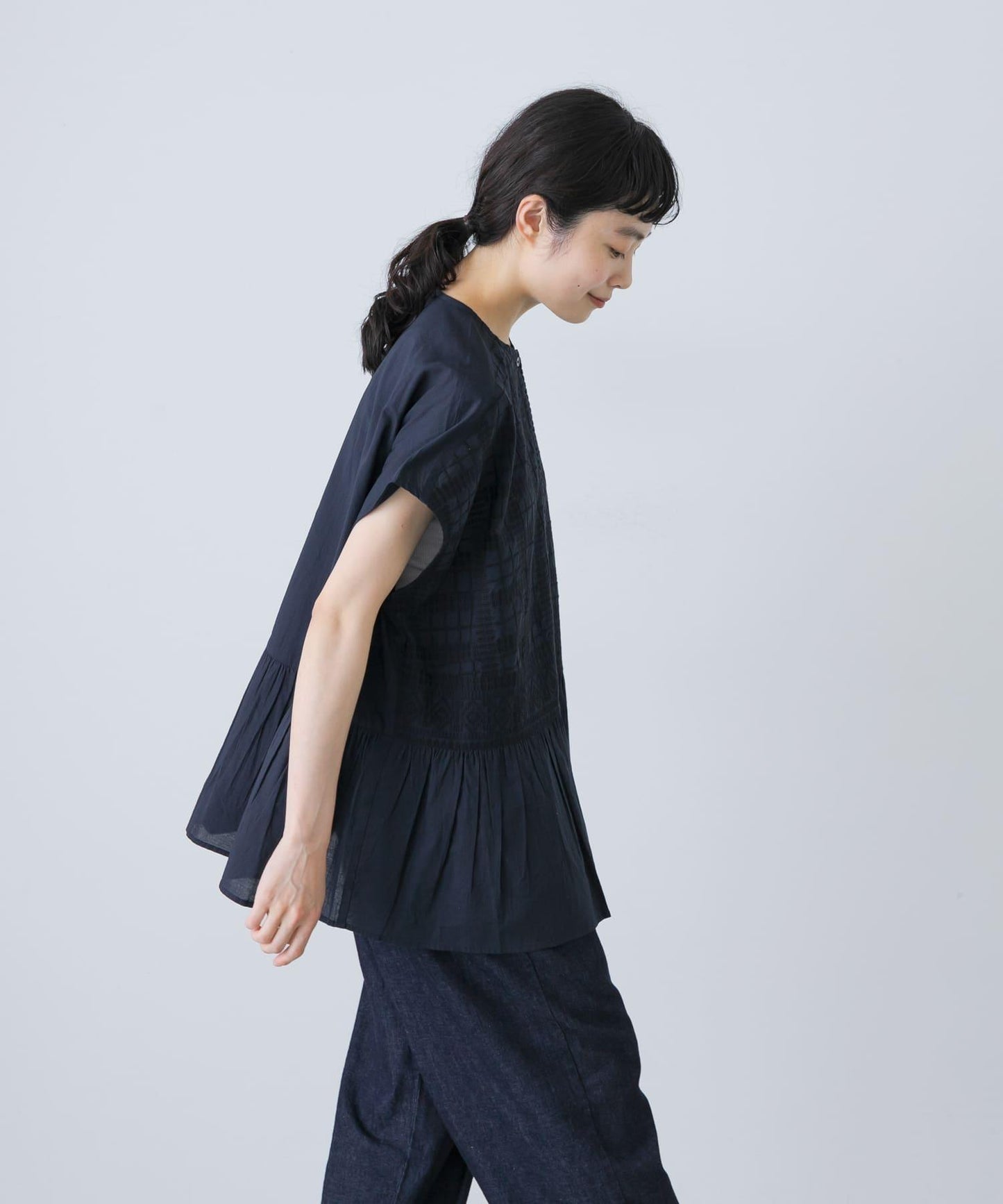 前刺繡法式襯衫