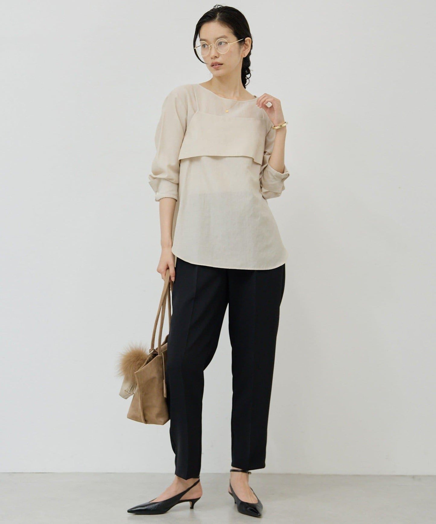 【秋冬素材】運動風錐形褲