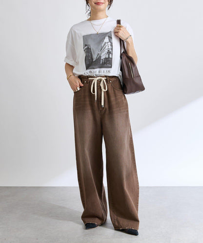 【RIVE DROITE】抽繩休閒長褲