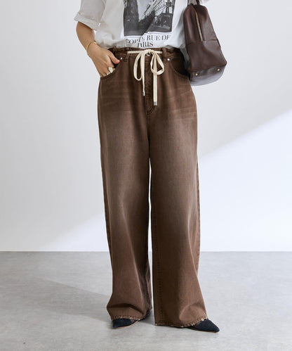 【RIVE DROITE】抽繩休閒長褲