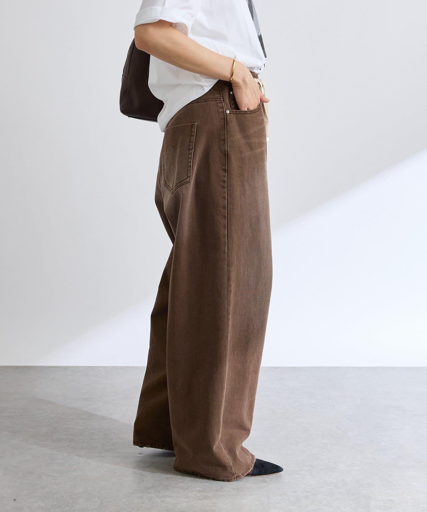 【RIVE DROITE】抽繩休閒長褲