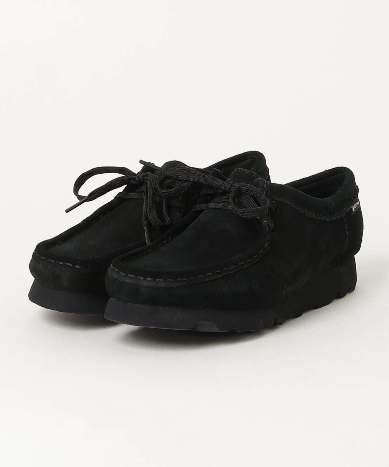CLARKS/クラークス WALLABEE GTX 華萊士 GORE-TEX 女士靴子 牛皮 橡膠底