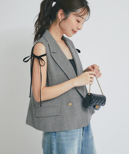 【套裝可·時尚可愛】T/R流行短款馬甲