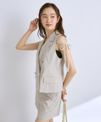 【套裝可·時尚可愛】T/R流行短款馬甲