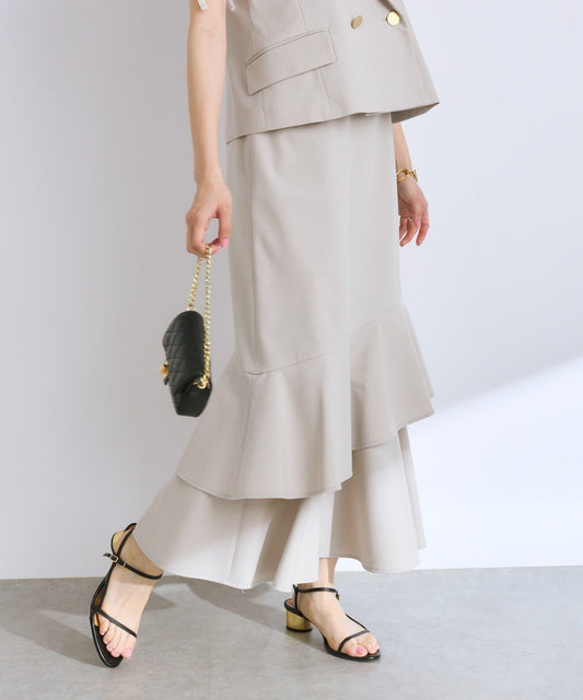 【La boutique BonBon】府綢不對稱美人魚裙