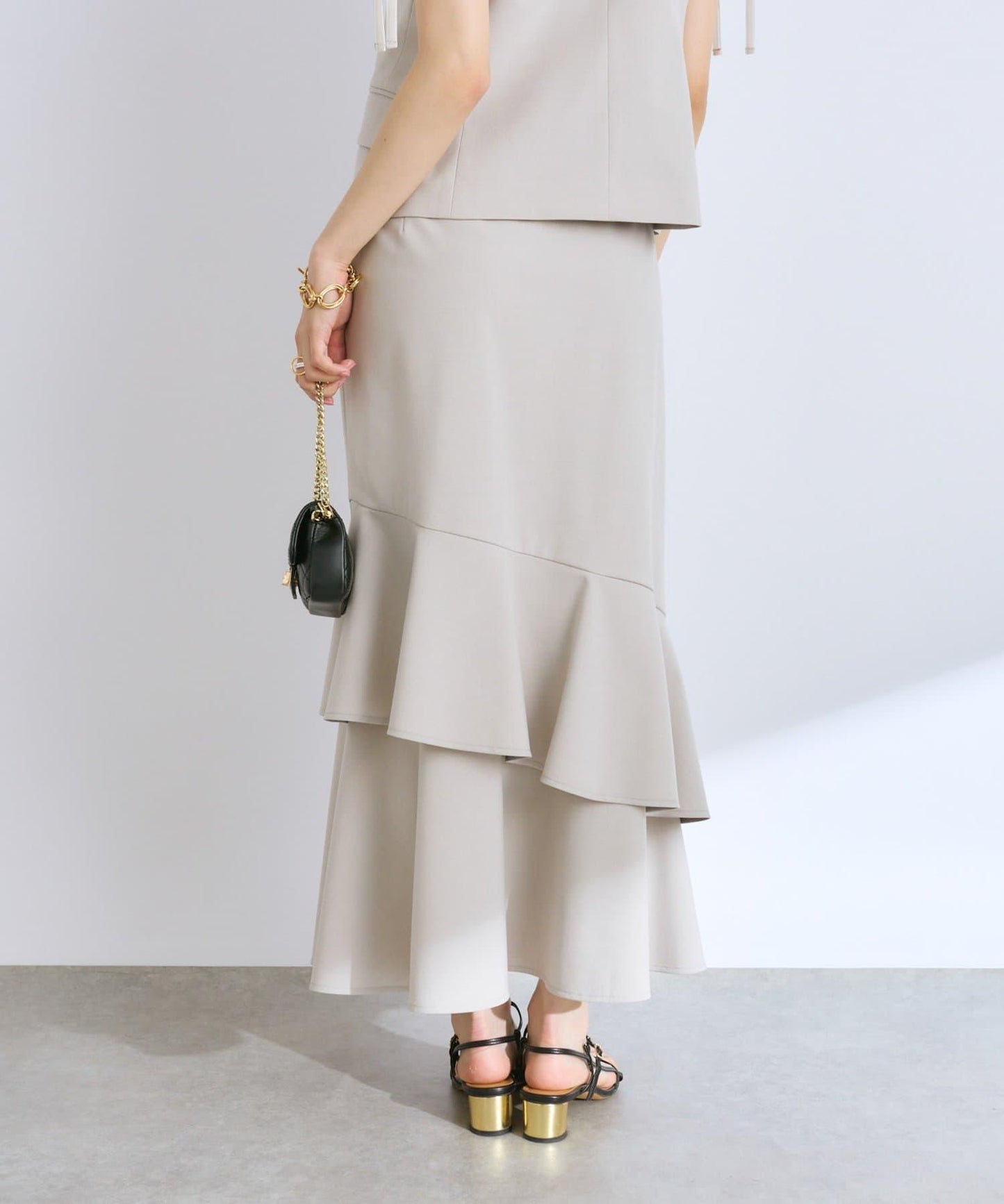 【La boutique BonBon】府綢不對稱美人魚裙