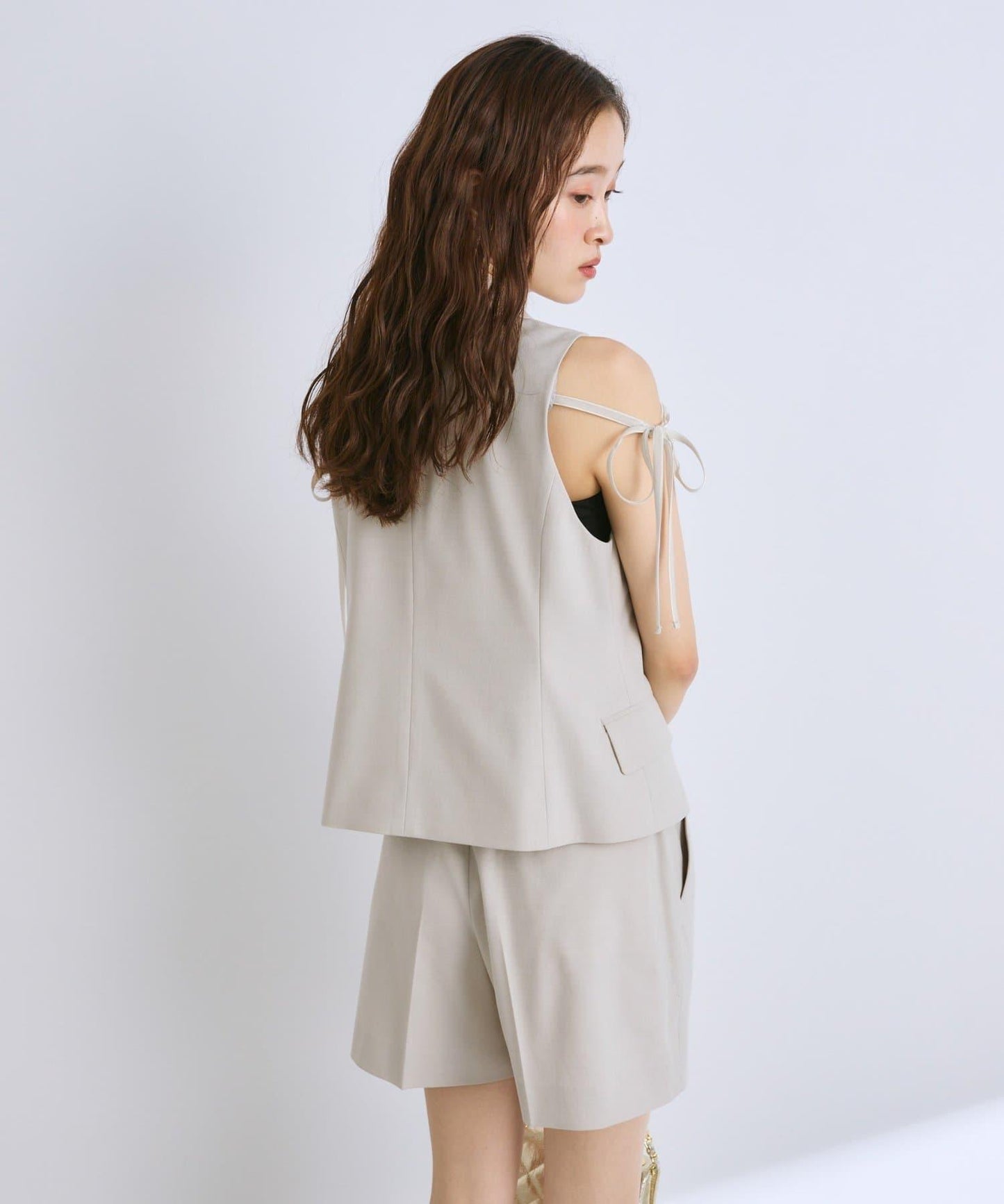 【套裝可·時尚可愛】T/R流行短款馬甲