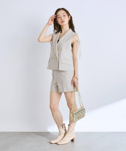 【套裝可·時尚可愛】T/R流行短款馬甲