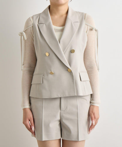 【套裝可·時尚可愛】T/R流行短款馬甲