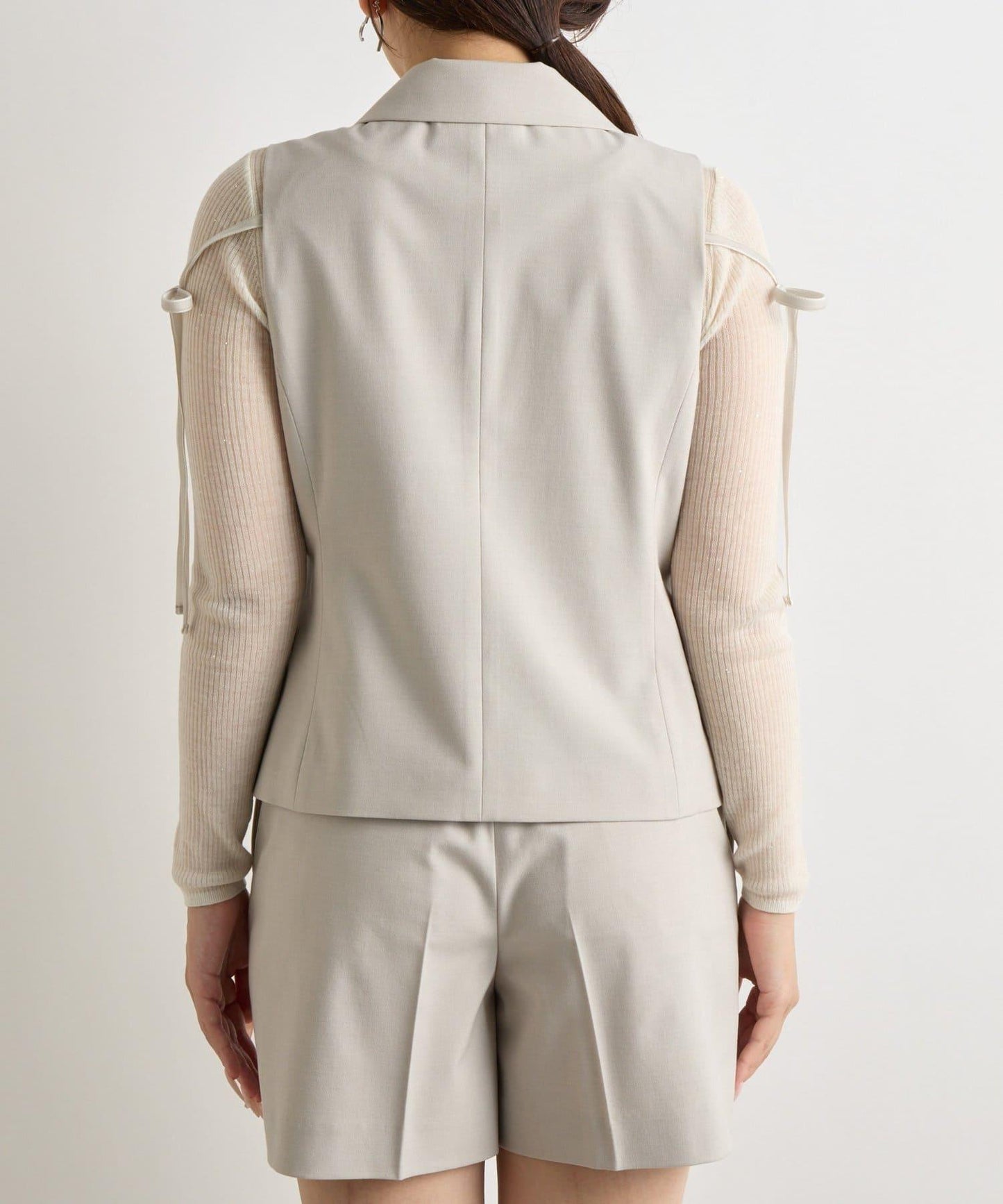 【套裝可·時尚可愛】T/R流行短款馬甲