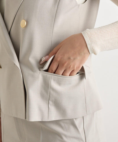 【套裝可·時尚可愛】T/R流行短款馬甲