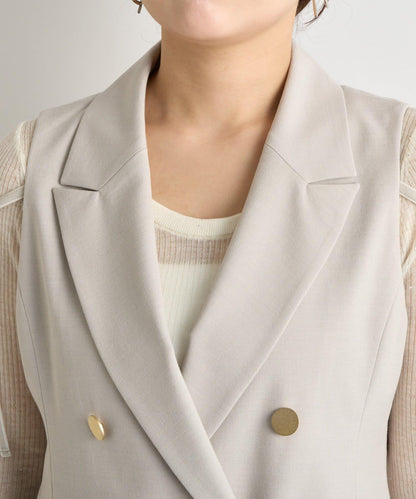 【套裝可·時尚可愛】T/R流行短款馬甲