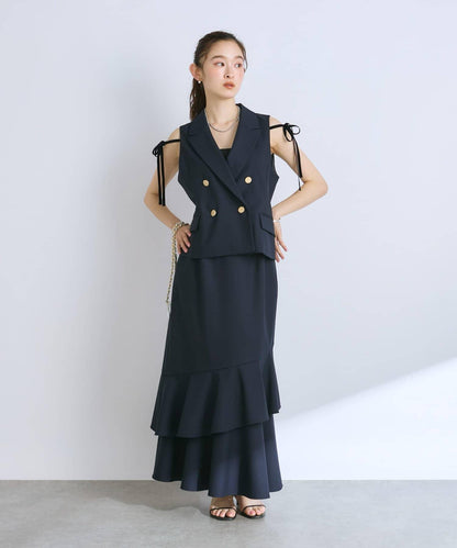 【La boutique BonBon】府綢不對稱美人魚裙