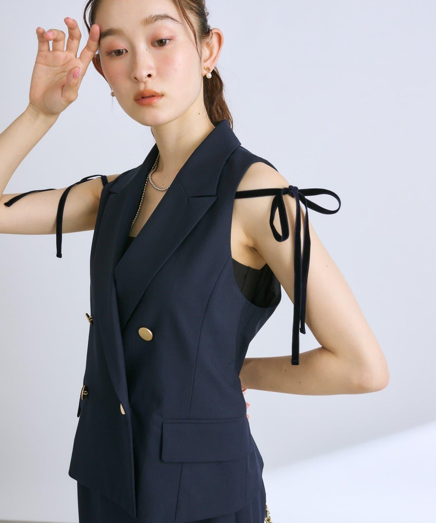 【套裝可·時尚可愛】T/R流行短款馬甲