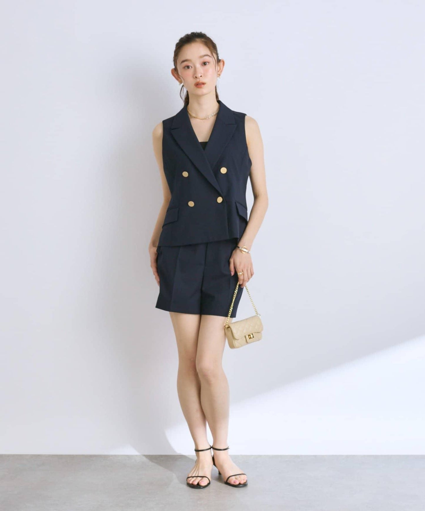 【套裝可·時尚可愛】T/R流行短款馬甲