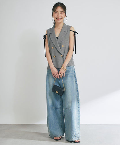 【套裝可·時尚可愛】T/R流行短款馬甲