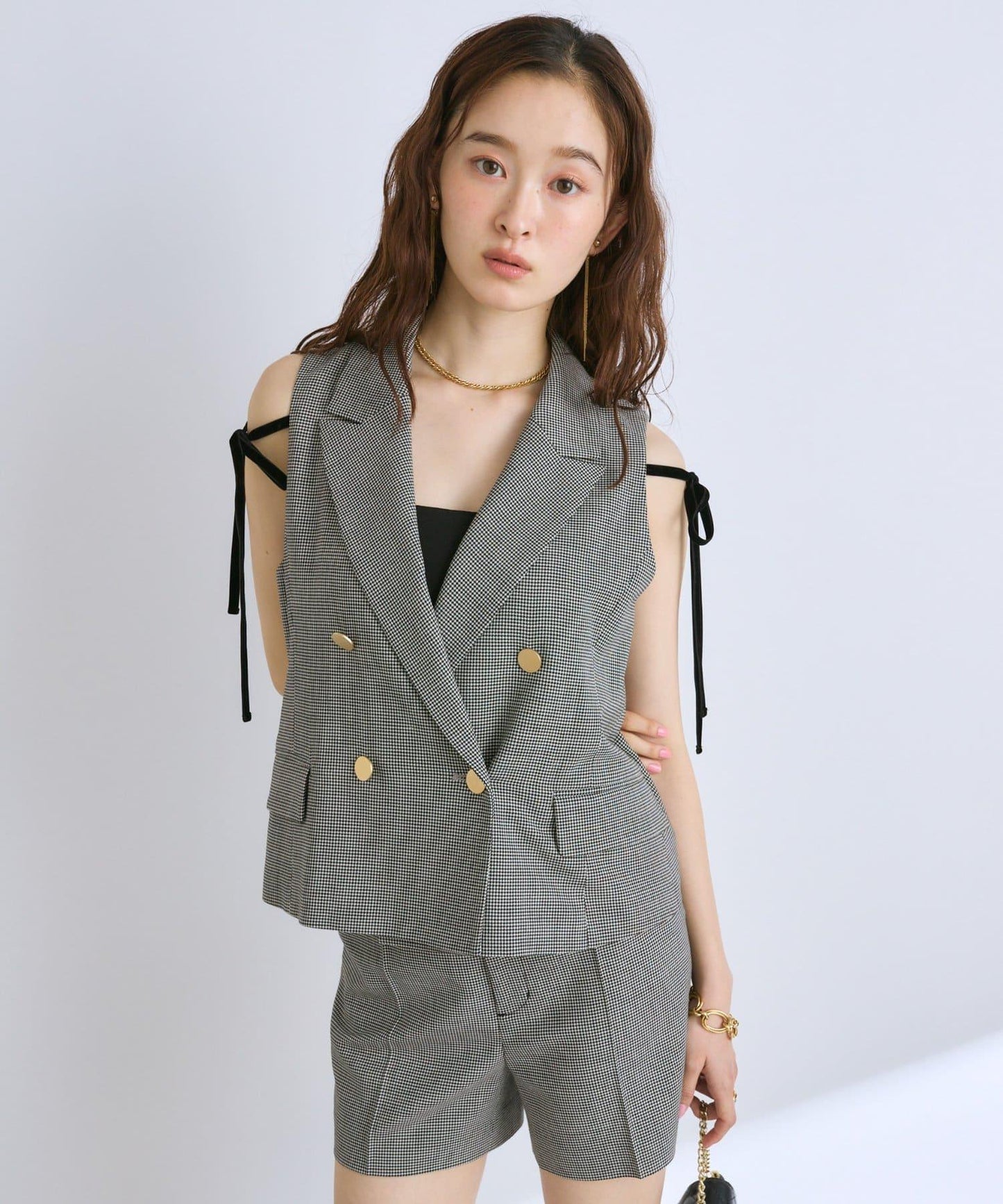 【套裝可·時尚可愛】T/R流行短款馬甲