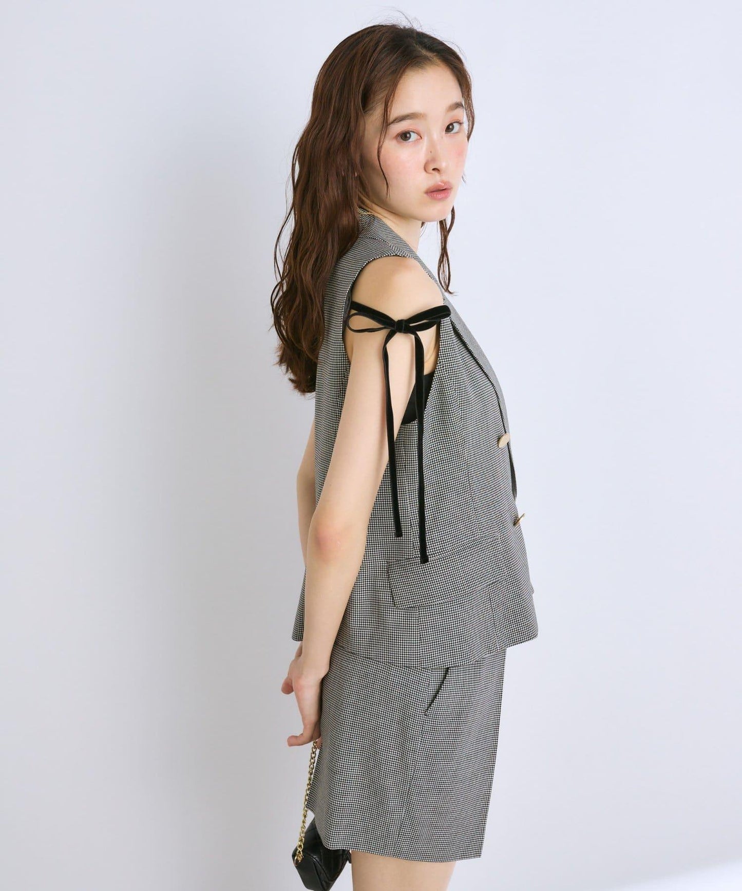 【套裝可·時尚可愛】T/R流行短款馬甲