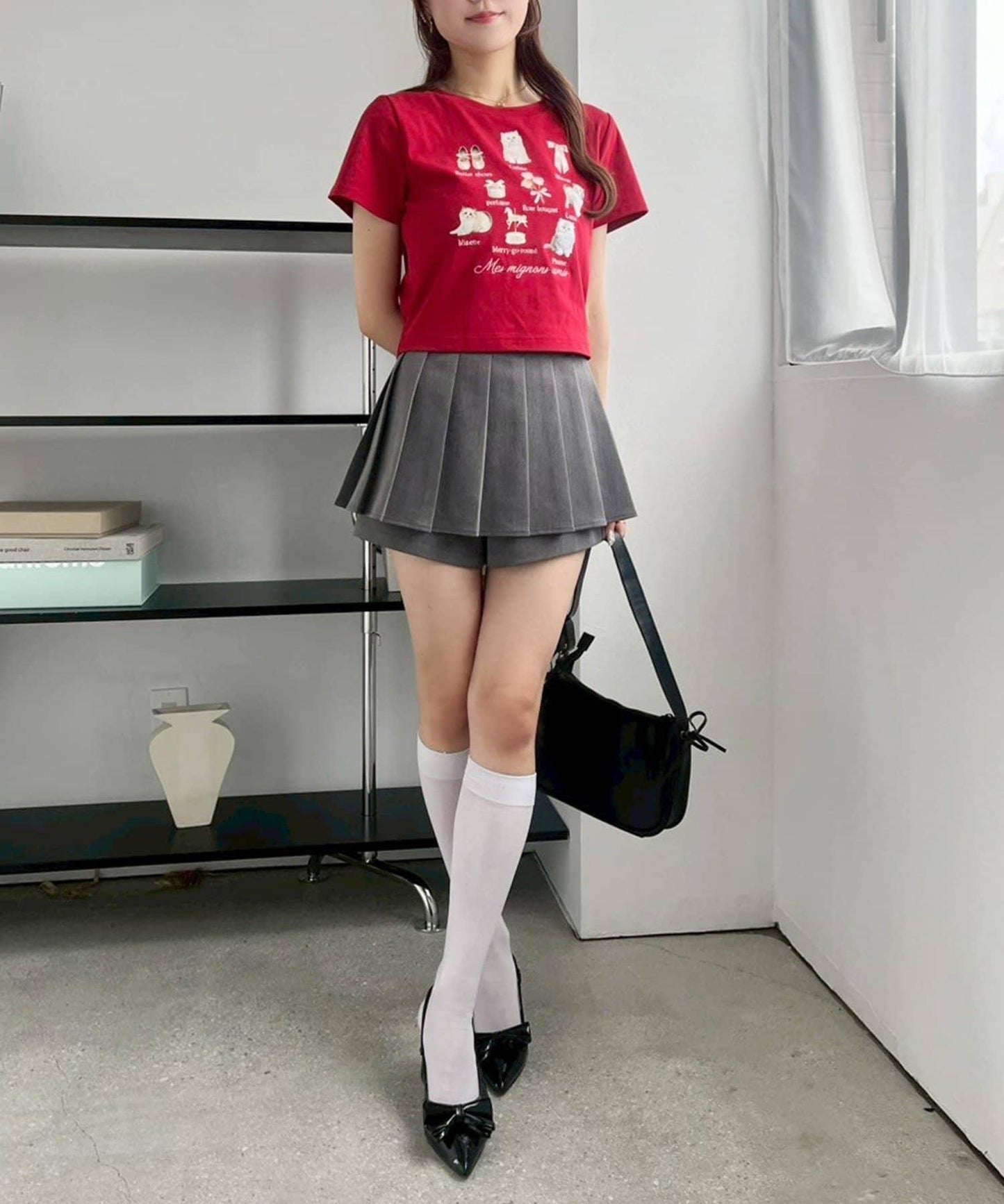 褶皺裙褲