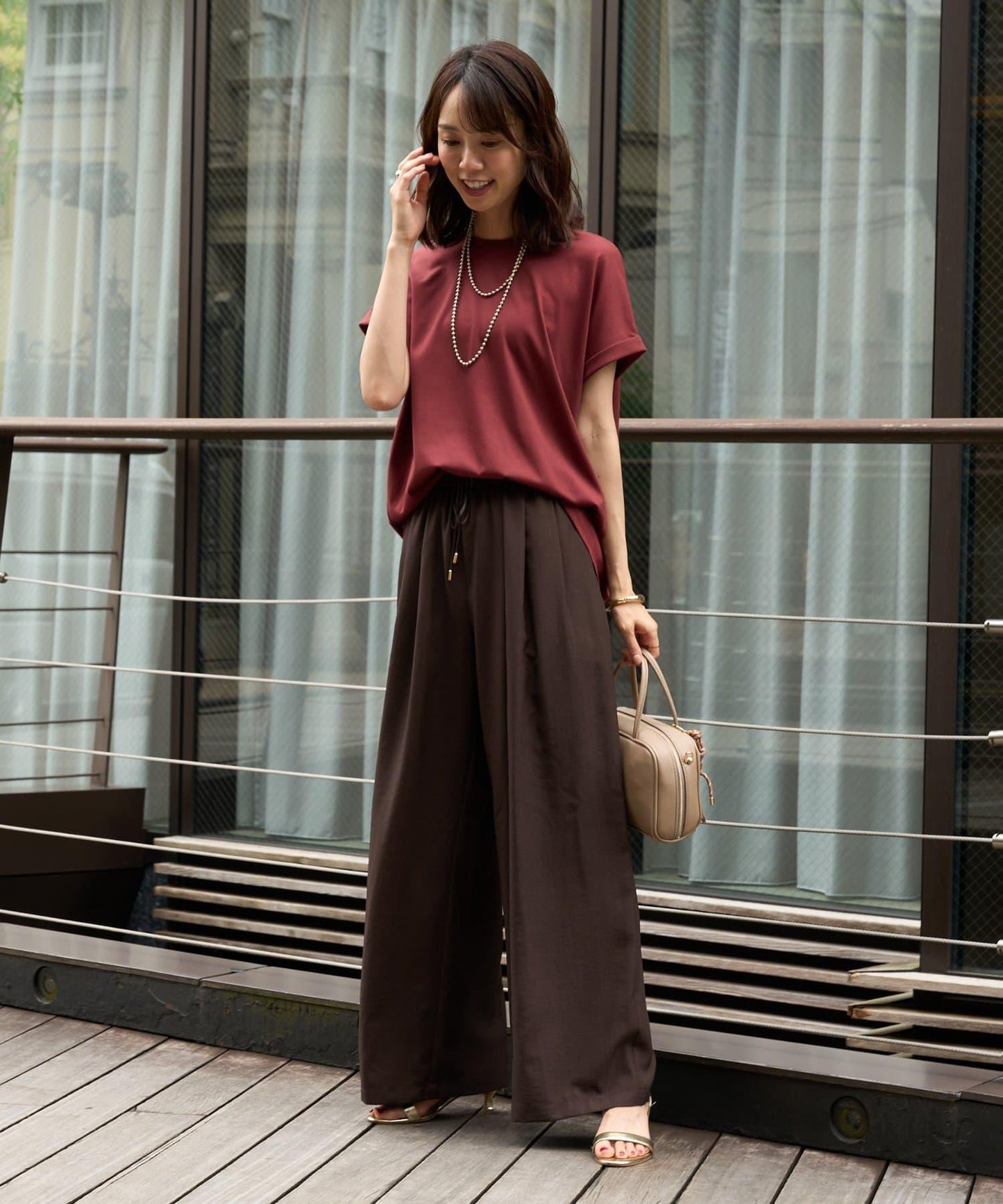 《舒適穿著感》直筒褲