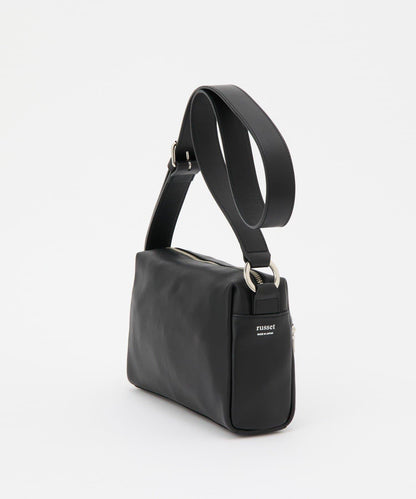 皮革方形肩揹包