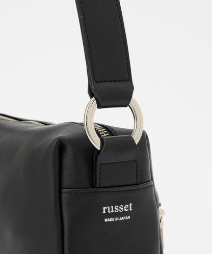 皮革方形肩揹包