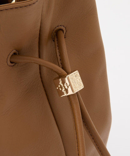 皮革提桶斜挎包