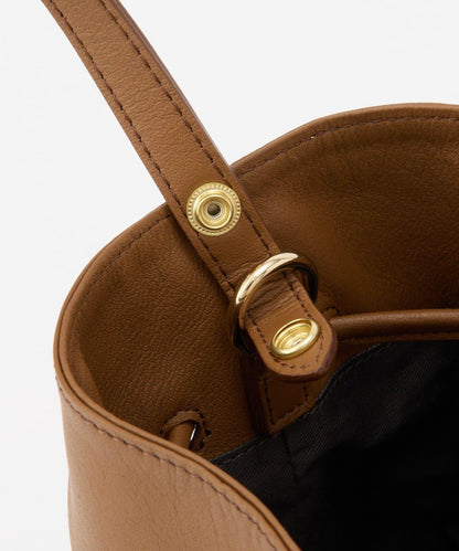 皮革提桶斜挎包