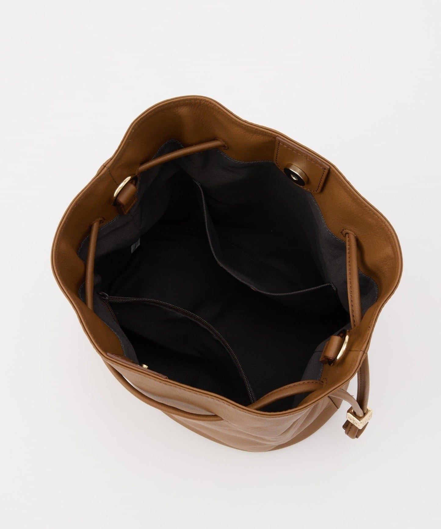 皮革提桶斜挎包