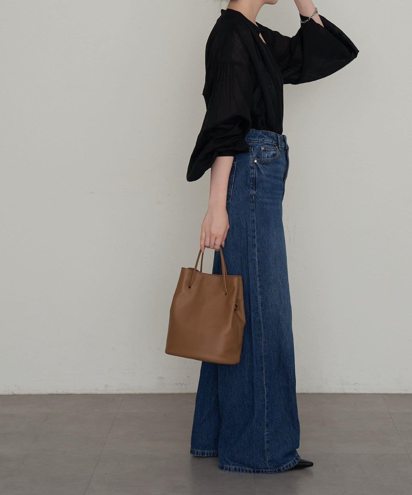 皮革提桶斜挎包