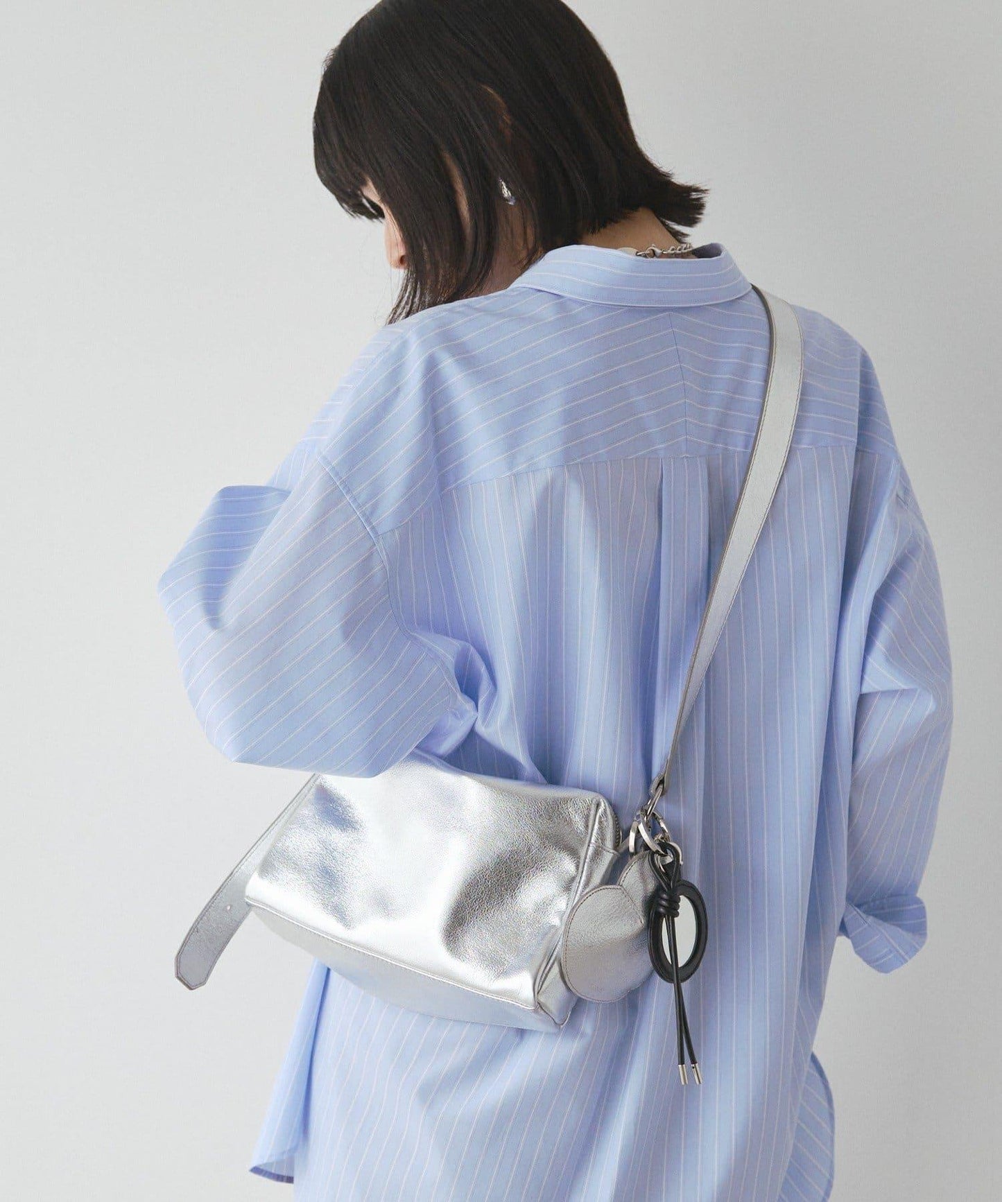 皮革方形肩揹包