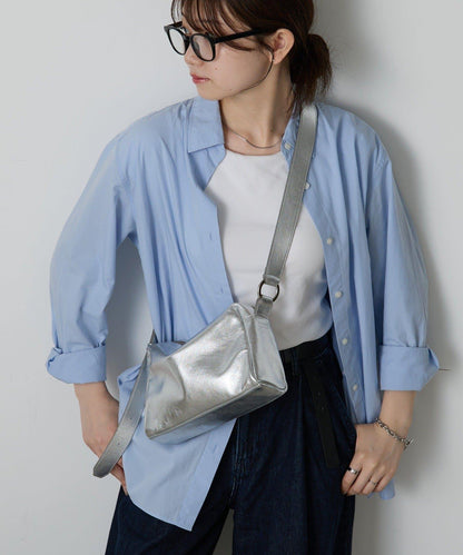 皮革方形肩揹包