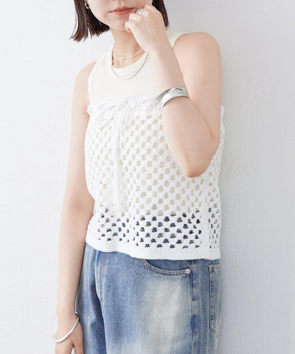 【神秘】方形鉤花迷你裙