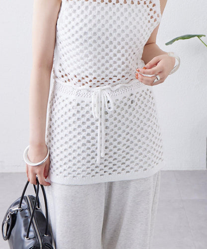 【神秘】方形鉤花迷你裙