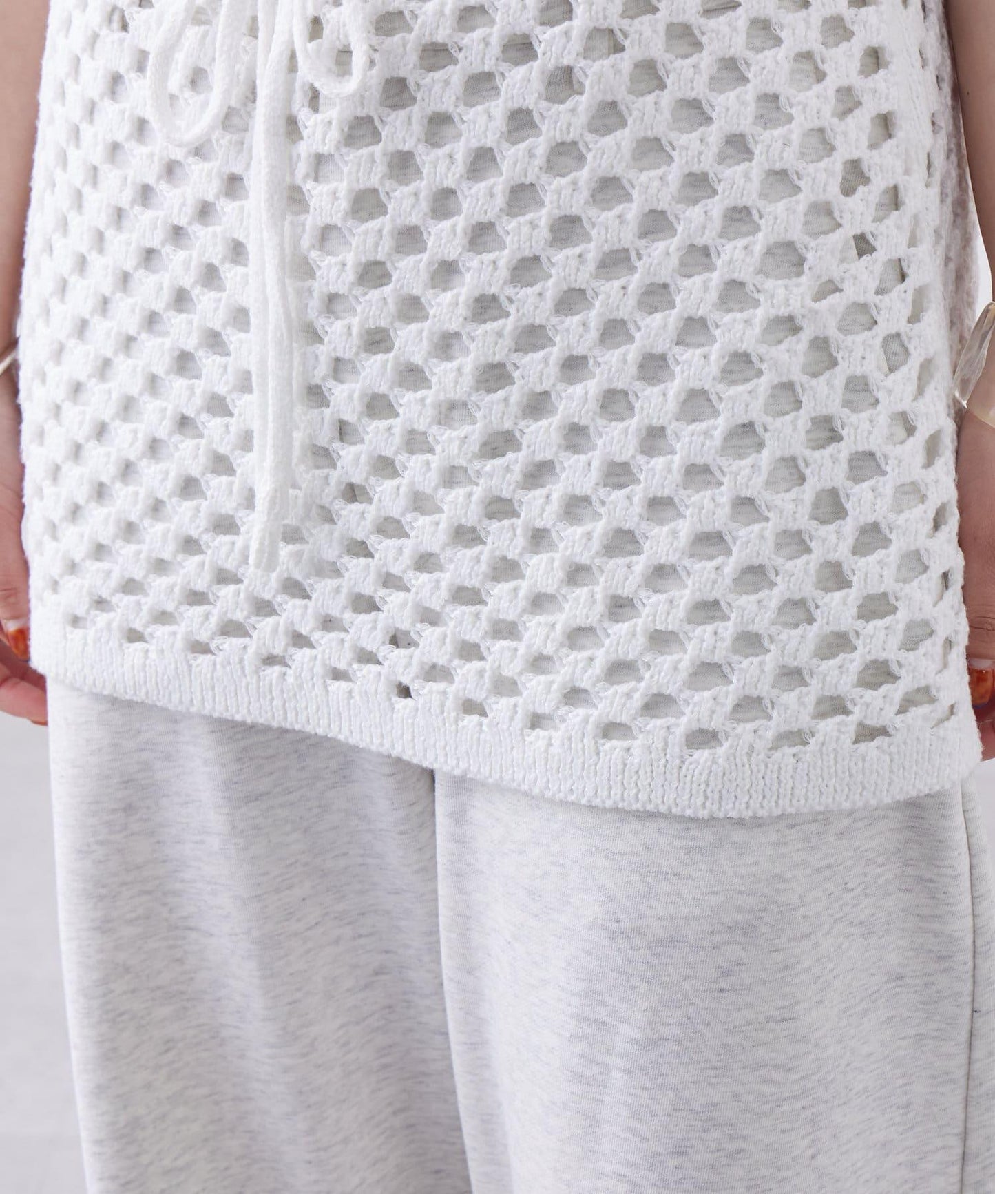 【神秘】方形鉤花迷你裙