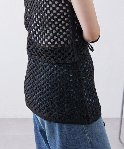 【神秘】方形鉤花迷你裙