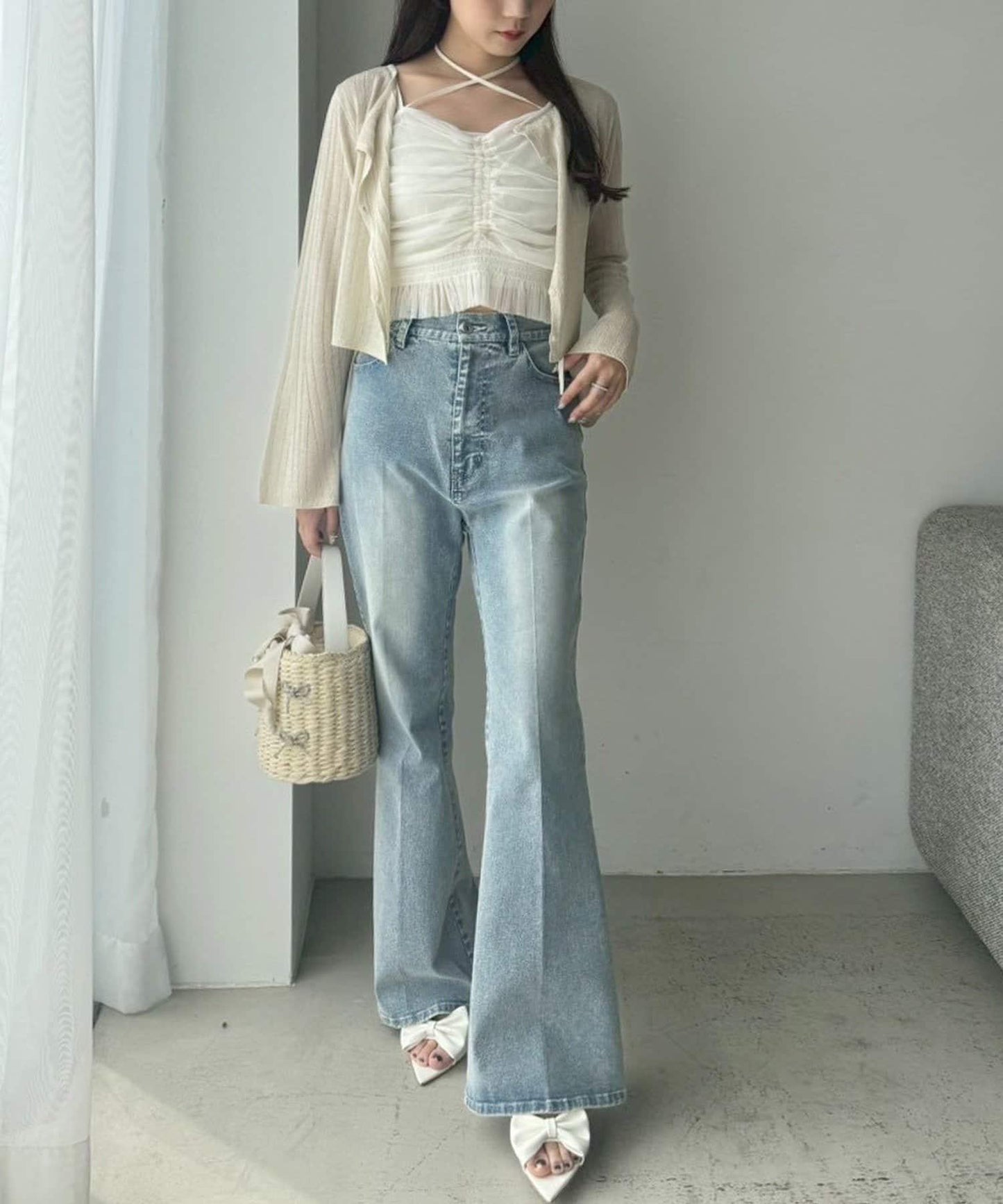 【限定】彈力牛仔褲