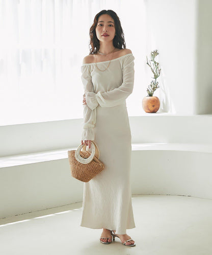 【KAZUMI監修】絨面蕾絲方領T恤