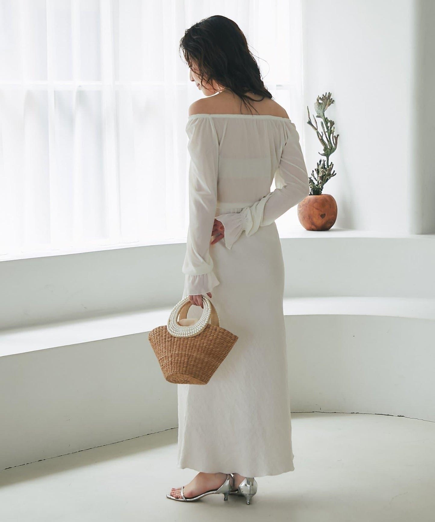 【KAZUMI監修】絨面蕾絲方領T恤