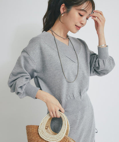 【La boutique BonBon】亮絲針織V領毛衣