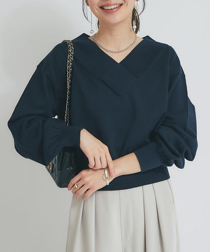 【La boutique BonBon】亮絲針織V領毛衣